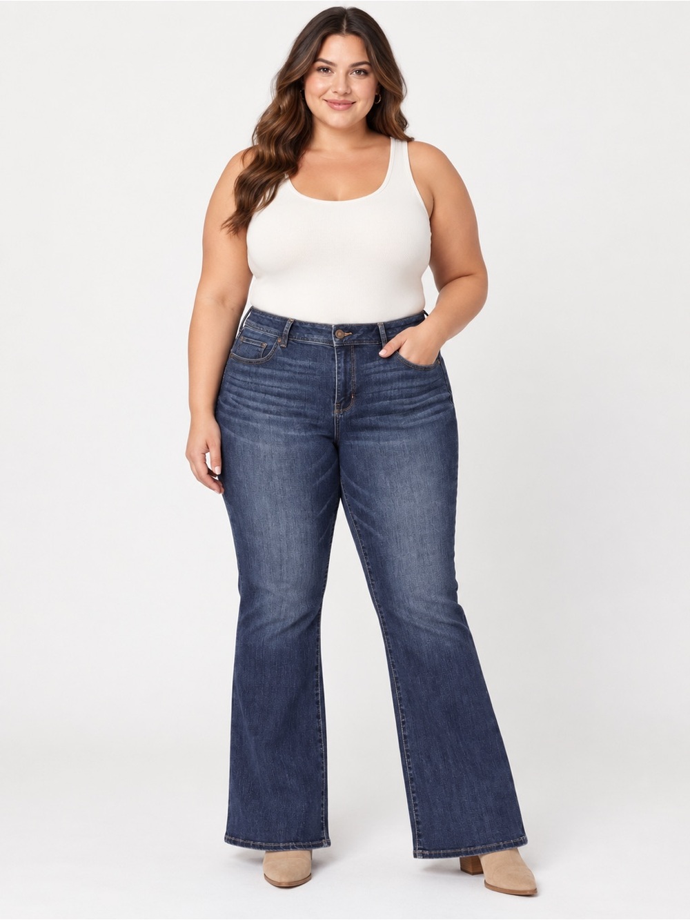 American Eagle Dark Wash Kick Bootcut Flare Jeans
